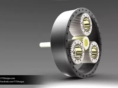 Epicyclic Transmission System Free 3D model
