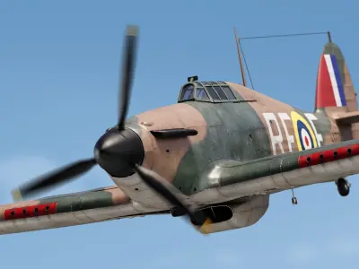 Hawker Hurricane MkI  3D model