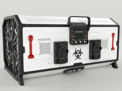 Nuclear Weapon Portable Box Bomb 3D model