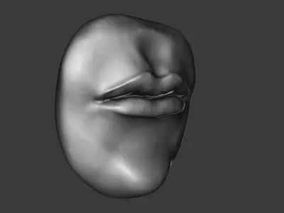 Human Mouth Lips 3D model