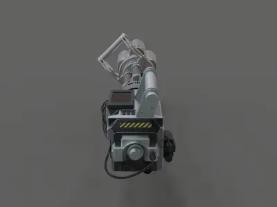 Light cannon from the movie Pixels 2015 3D model
