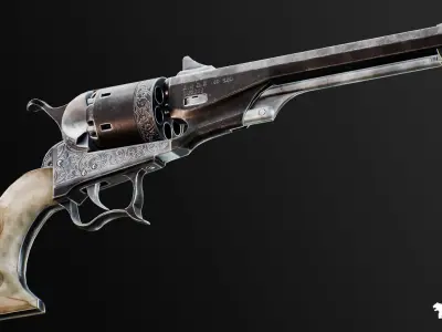 FPS 4K Western Guns VOL 1 Low-poly 3D model