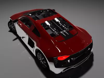 Audi 2017 Free low-poly 3D model