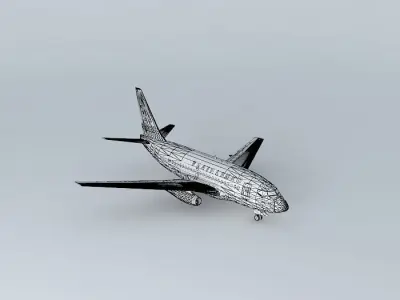 V2 Airlines Boeing 737 100 Free 3D model