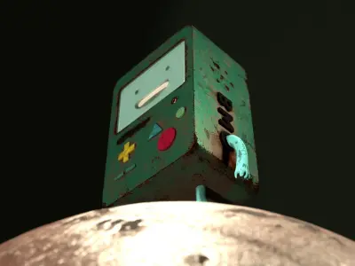 Stylized BMO - BeeMO Low-poly 3D model