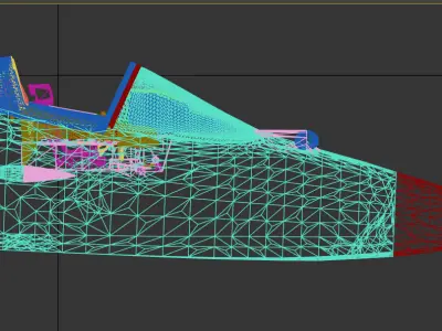 SU-57 Cockpit  Low-poly 3D model