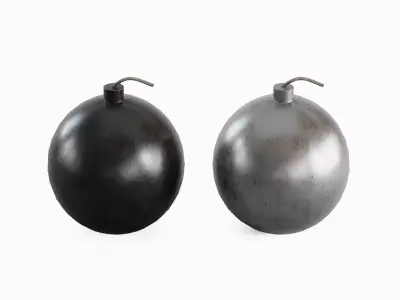 Bomb Set Low-poly 3D model