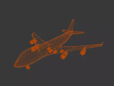 Boeing 747 Base Model 3D model