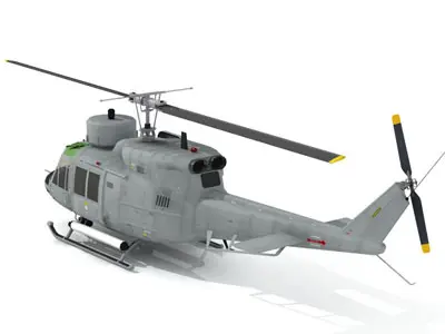 B 212 Navy 3D model