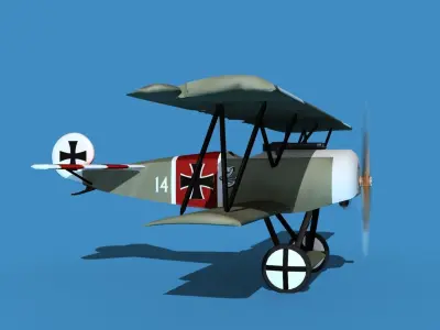Fokker D-VI V13 3D model
