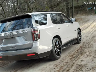 2024 Chevrolet Tahoe SUV White 3D model