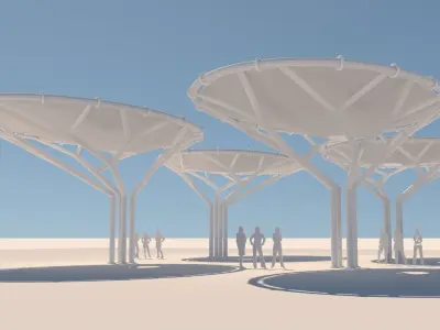 Tensile Membrane Structure 3D model