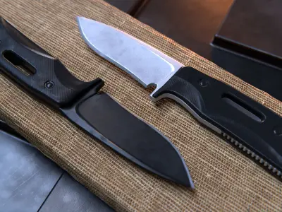 Tactical Combat Knife - Low Poly - Game Ready Low-poly 3D model