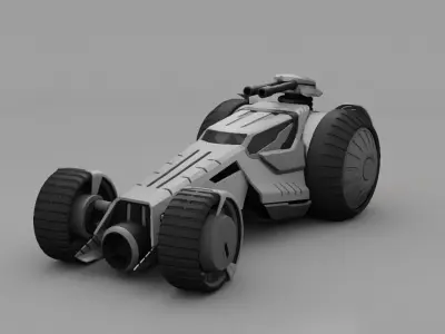 military vehicle 3D model