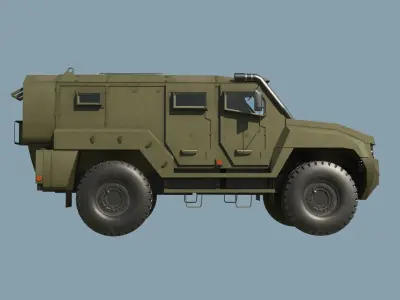Kamaz VDV Typhoon K-53949 3D model