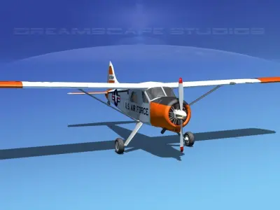 Dehaviland DH-2 Beaver USAF 4 3D model