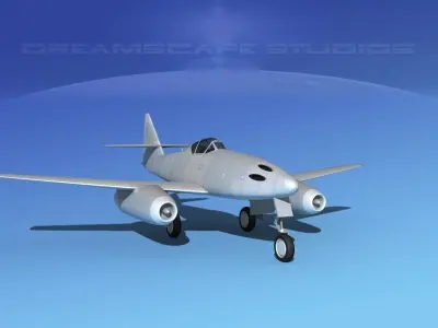 Messerschmitt ME-262A1 Bare Metal 3D model
