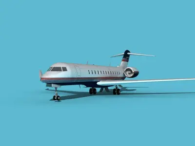 Bombardier Global 7000 V09 3D model