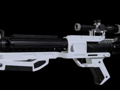 Blaster F11-D Low-poly 3D model