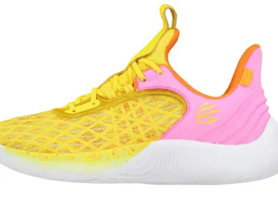 Under Armour Curry Flow 9 Sesame Street Big Bird 3D model
