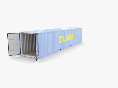 40ft Shipping Container Qube v2 3D model