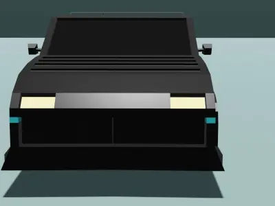 High Graphic Loly Poly Car Model free download Free low-poly 3D model
