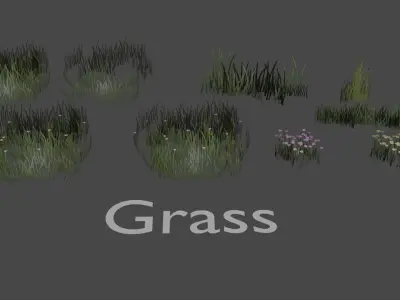 Sighiskor Village - Foliage Low-poly 3D model