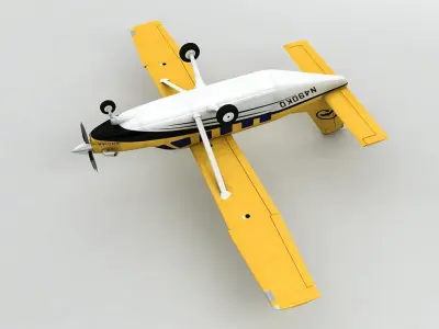 Quest Kodiak Aircraft Low-poly 3D model