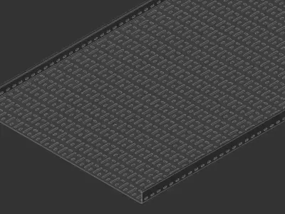 Cable Tray 750mm x 3000mm TYPE2 3D model