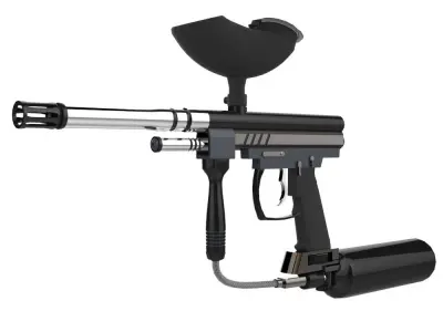 Spyder Paintball Gun Low-poly 3D model