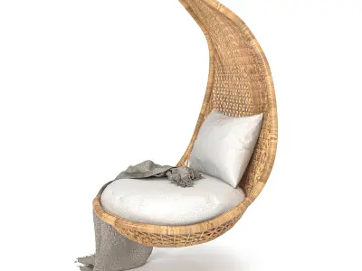 Half-Moon Seat Free low-poly 3D model