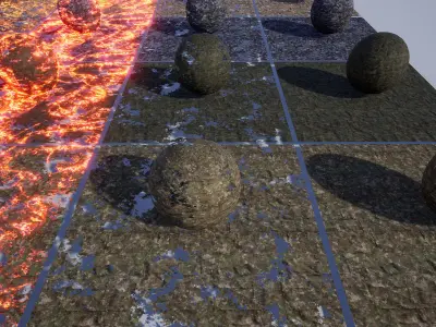 Unreal Game Engine- 78 Animated Burning Military Materials Texture