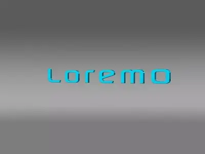 Loremo logo 3D model