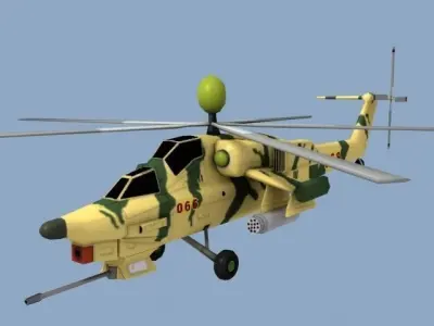 mi28 chinese military helicopter - chinese military helicopter 3D model