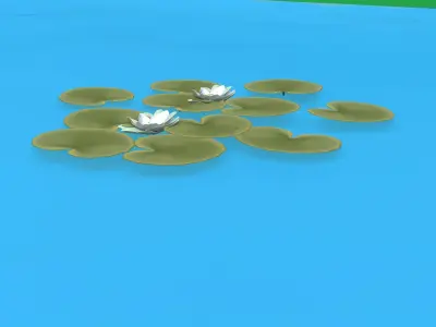 Low Poly Cartoon Nature Low-poly 3D model