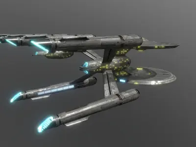 25DSC-Enterprise star trek ship 3D model