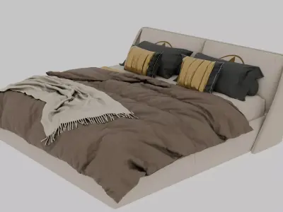 realistic high Quality 3D Bed Free 3D model