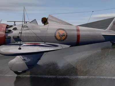 Boeing P-26A Peashooter 3D model