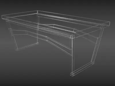 Decorative table Low-poly 3D model