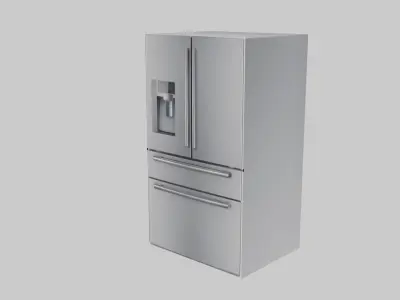 refrigerator samsung fridge freezer Low-poly 3D model