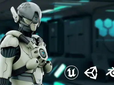 CYBORGTOPIA B-14  Rigged for Unreal Engine - Unity - MIXAMO 3D model