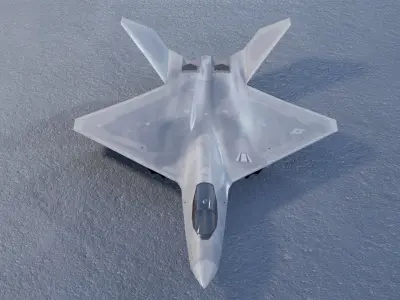 Northrop YF-23 Black Widow Low-poly 3D model