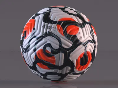 Nike Flight Match Soccer Ball Premier League 2021-22 3D model