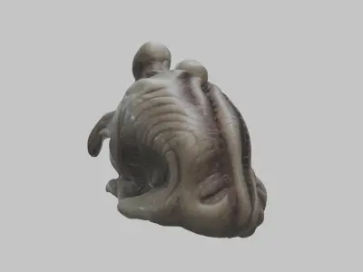 HR Giger Alien Capsule Prometheus Old Ones Low-poly 3D model