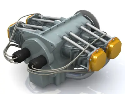 Aircraft Engine 3D model