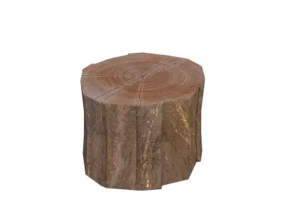 Tree Stump Free low-poly 3D model