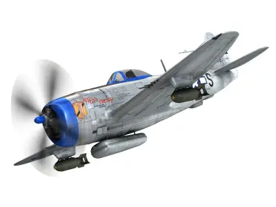 Republic P-47D Thunderbolt - Miss Caesar 3D model