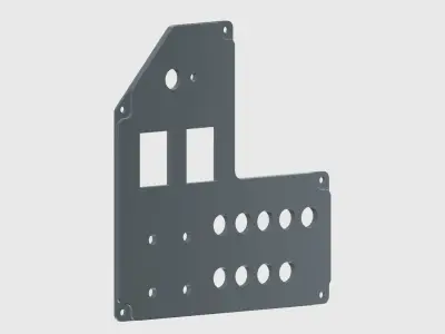 Cessna 172 G1000 Master Switch Panel 3D print model