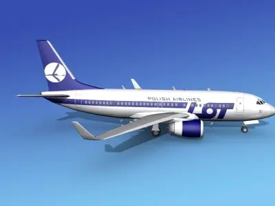 Boeing 737-700ER Lot Polish Airlines 3D model