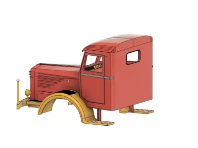 ORIGINAL BUESSING 8000 LKW TRUCK LASTWAGEN KAROSSERIE KABINE 3D print model